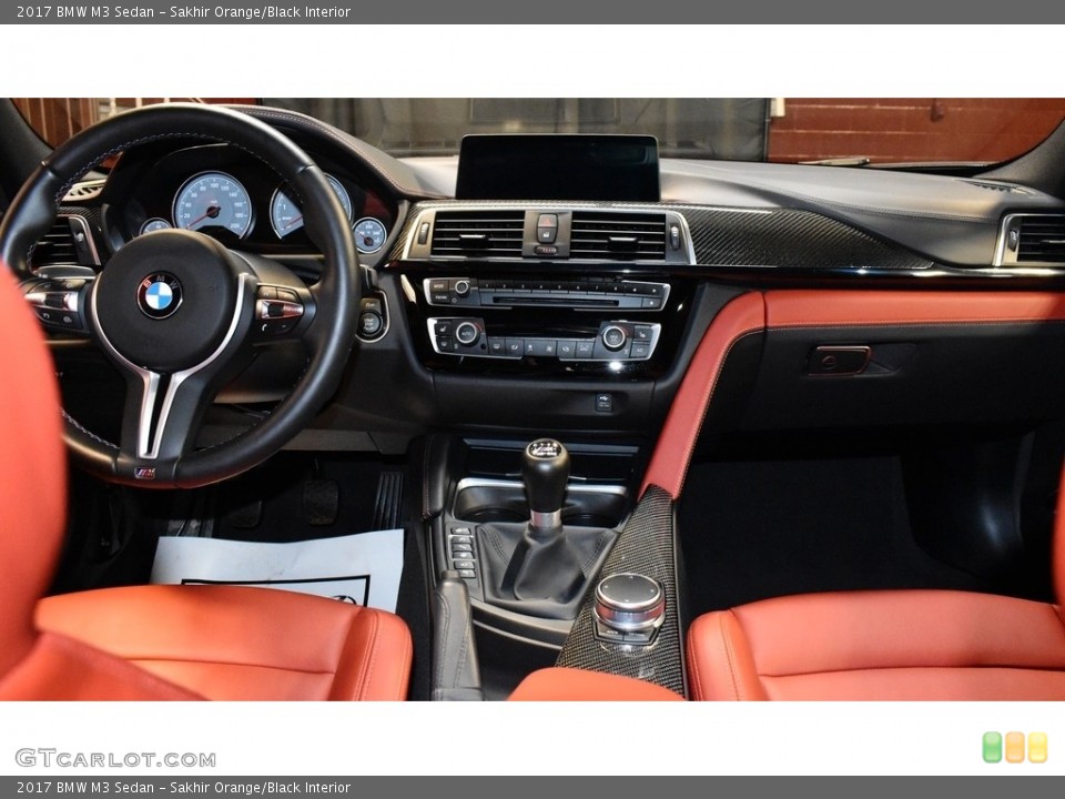 Sakhir Orange/Black Interior Transmission for the 2017 BMW M3 Sedan #140035963