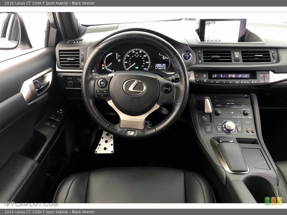 Black Interior Dashboard for the 2016 Lexus CT 200h F Sport Hybrid #140038999
