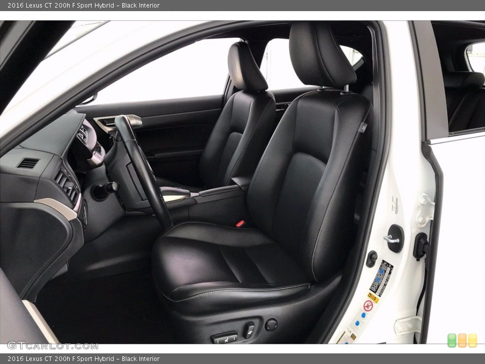 Black Interior Front Seat for the 2016 Lexus CT 200h F Sport Hybrid #140039083