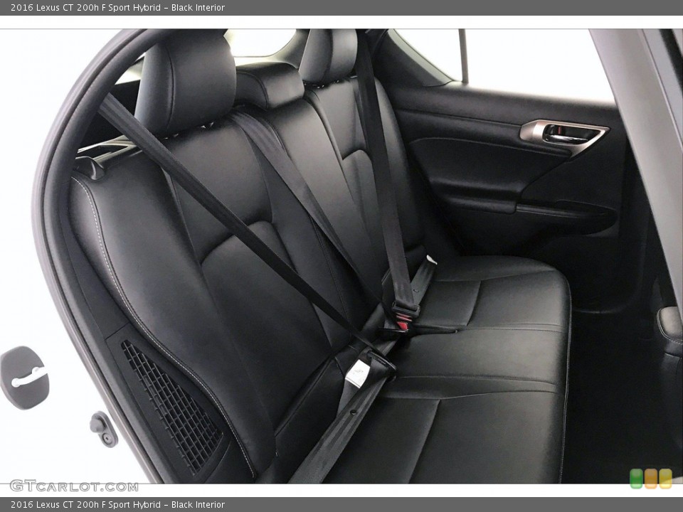 Black Interior Rear Seat for the 2016 Lexus CT 200h F Sport Hybrid #140039086