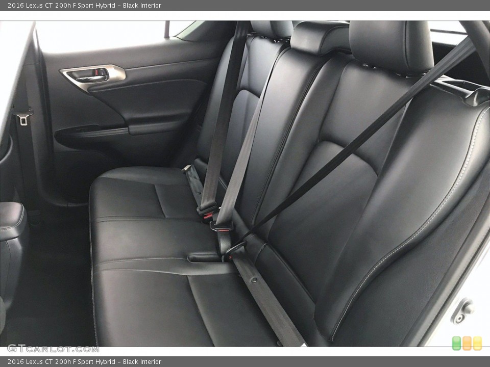 Black Interior Rear Seat for the 2016 Lexus CT 200h F Sport Hybrid #140039089