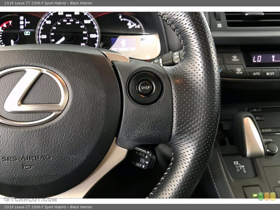Black Interior Steering Wheel for the 2016 Lexus CT 200h F Sport Hybrid #140039095