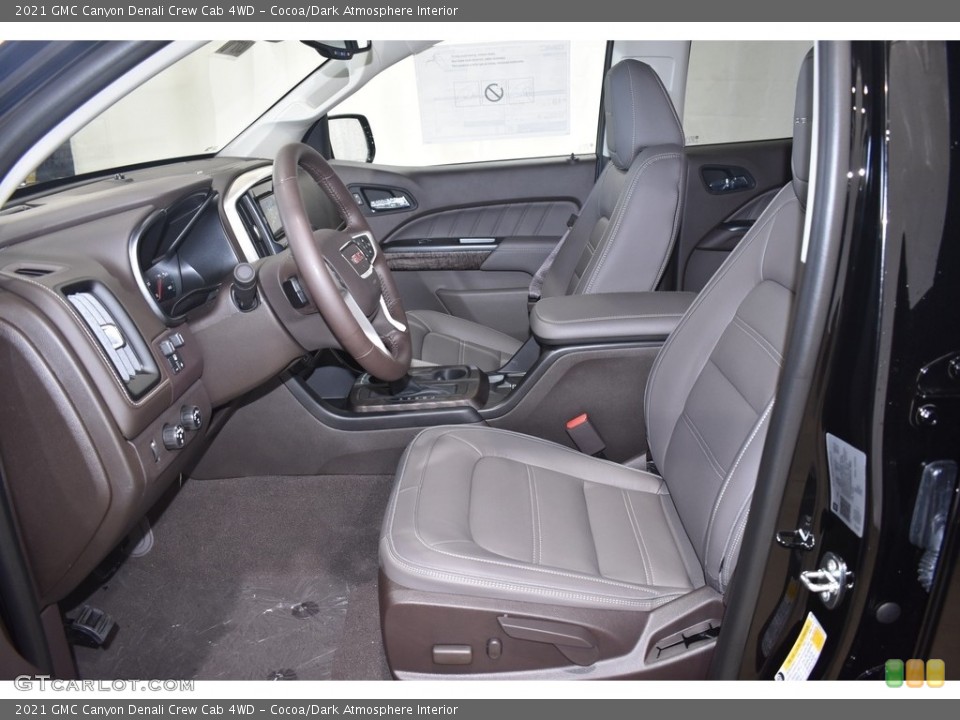 Cocoa/Dark Atmosphere Interior Front Seat for the 2021 GMC Canyon Denali Crew Cab 4WD #140039824