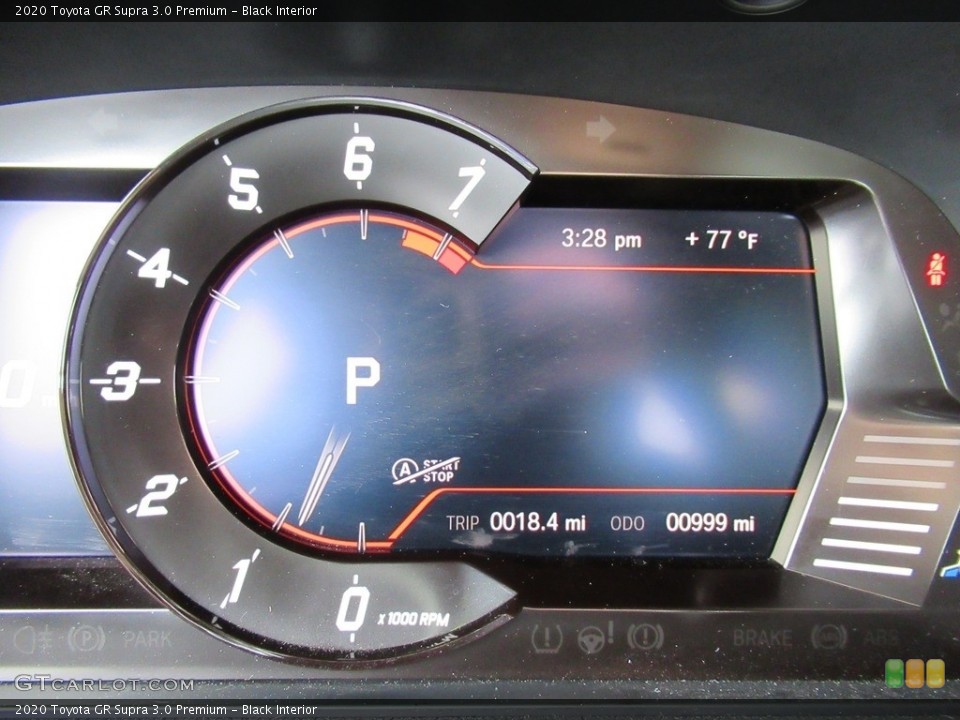 Black Interior Gauges for the 2020 Toyota GR Supra 3.0 Premium #140040080