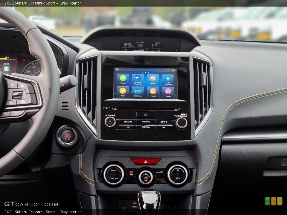 Gray Interior Controls for the 2021 Subaru Crosstrek Sport #140040379