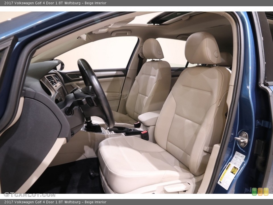 Beige Interior Front Seat for the 2017 Volkswagen Golf 4 Door 1.8T Wolfsburg #140041498