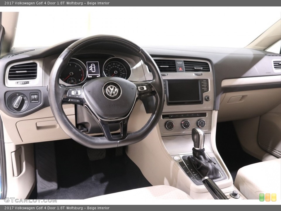 Beige Interior Dashboard for the 2017 Volkswagen Golf 4 Door 1.8T Wolfsburg #140041521