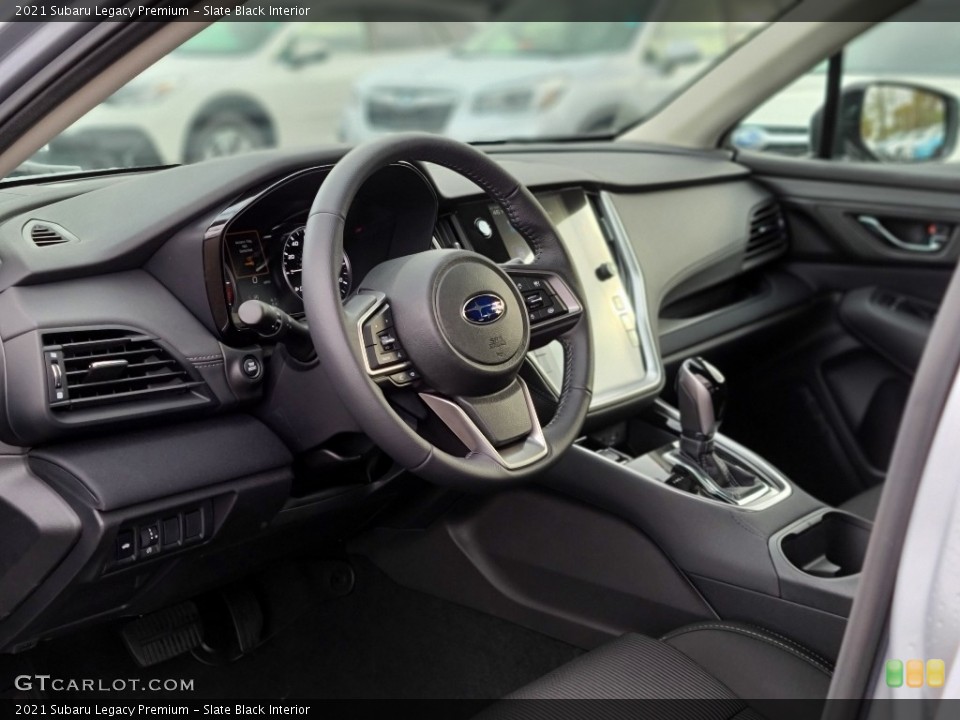 Slate Black Interior Dashboard for the 2021 Subaru Legacy Premium #140042854