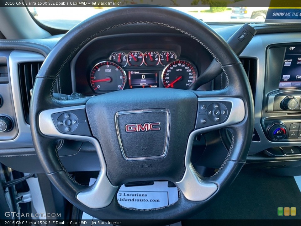 Jet Black Interior Steering Wheel for the 2016 GMC Sierra 1500 SLE Double Cab 4WD #140043022