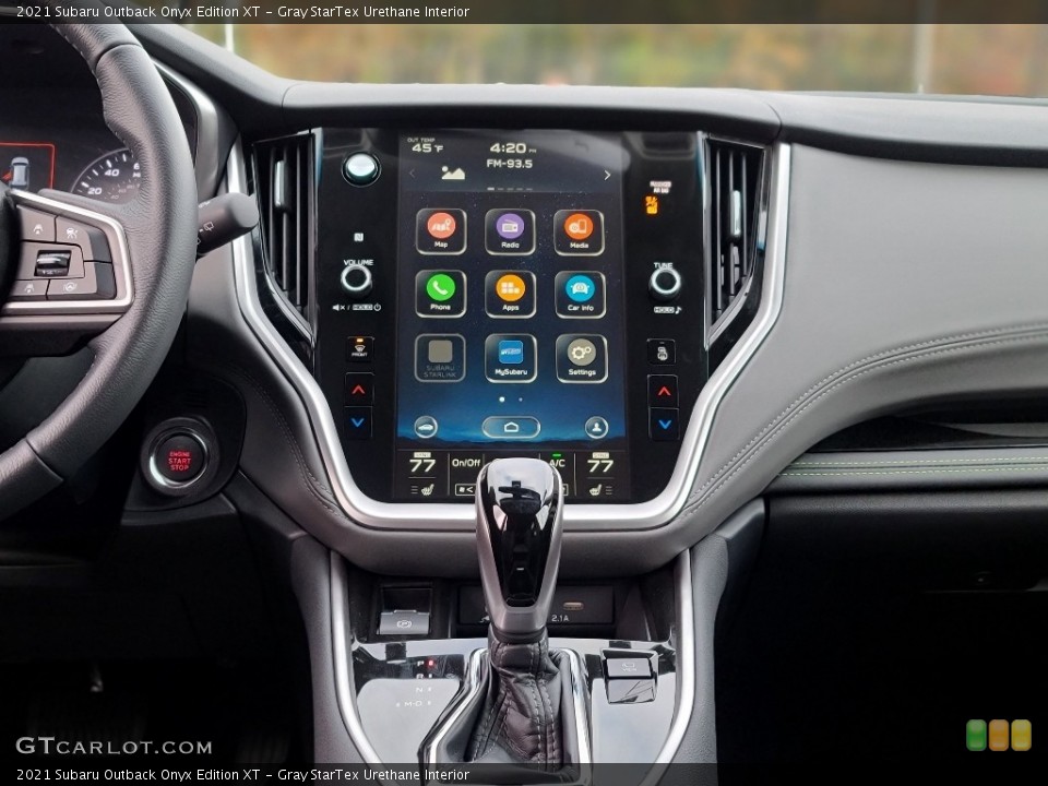Gray StarTex Urethane Interior Controls for the 2021 Subaru Outback Onyx Edition XT #140043172
