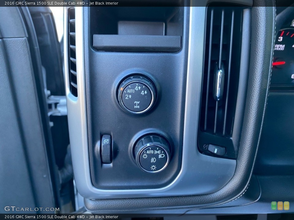 Jet Black Interior Controls for the 2016 GMC Sierra 1500 SLE Double Cab 4WD #140043177