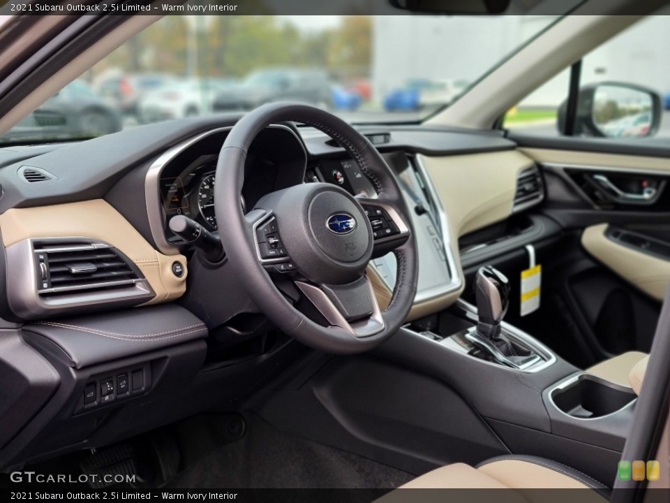 Warm Ivory Interior Dashboard for the 2021 Subaru Outback 2.5i Limited #140043634