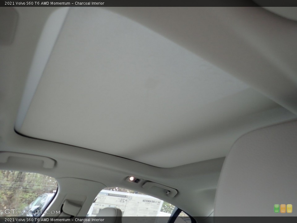 Charcoal Interior Sunroof for the 2021 Volvo S60 T6 AWD Momentum #140044849