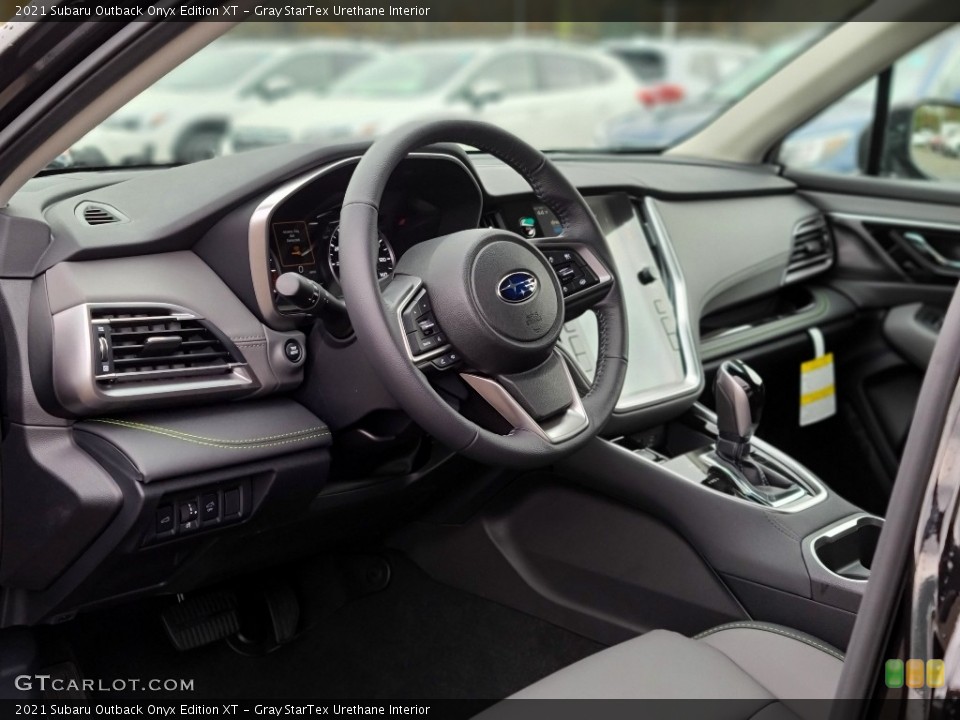 Gray StarTex Urethane Interior Photo for the 2021 Subaru Outback Onyx Edition XT #140045591