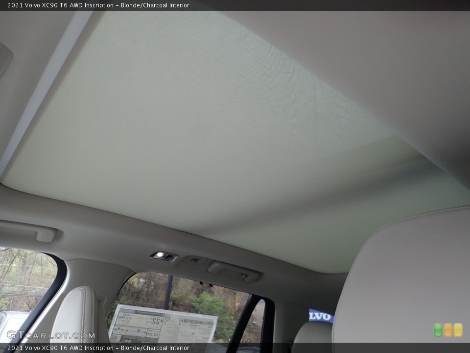 Blonde/Charcoal Interior Sunroof for the 2021 Volvo XC90 T6 AWD Inscription #140045645
