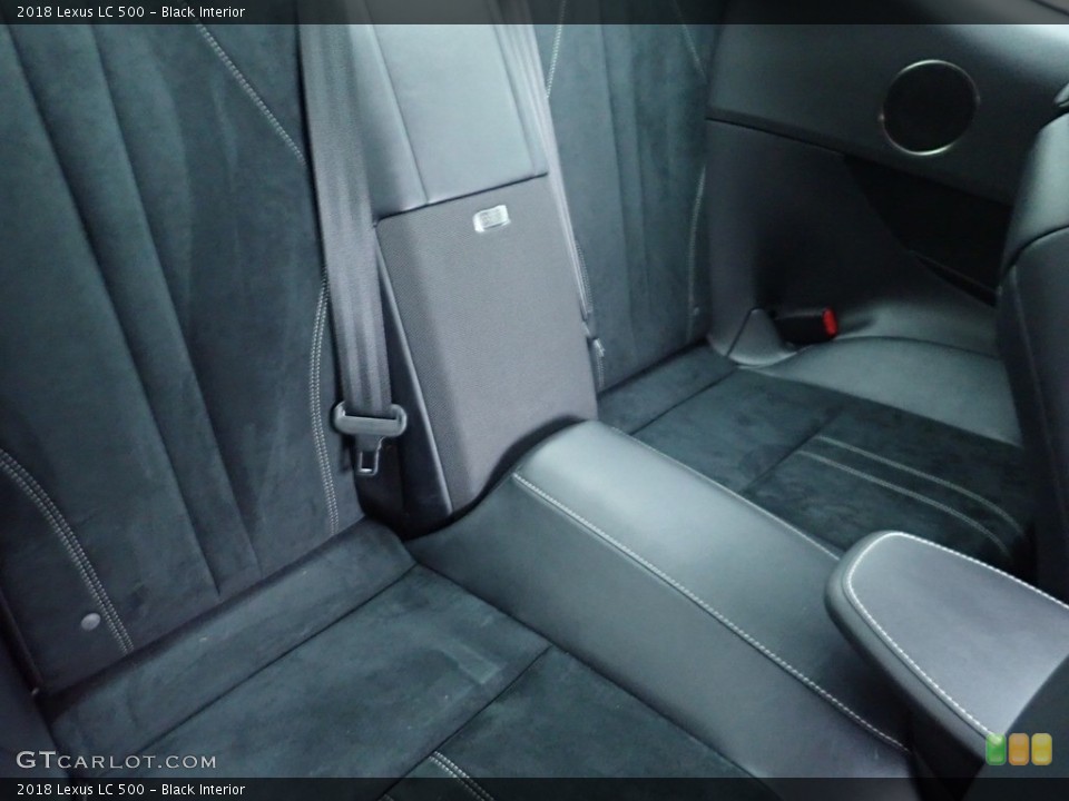 Black Interior Rear Seat for the 2018 Lexus LC 500 #140049967