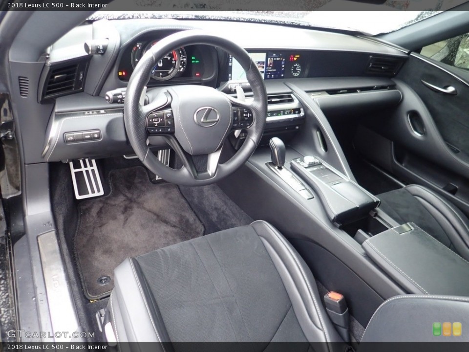 Black 2018 Lexus LC Interiors