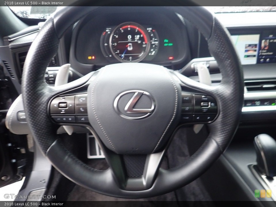 Black Interior Steering Wheel for the 2018 Lexus LC 500 #140050186
