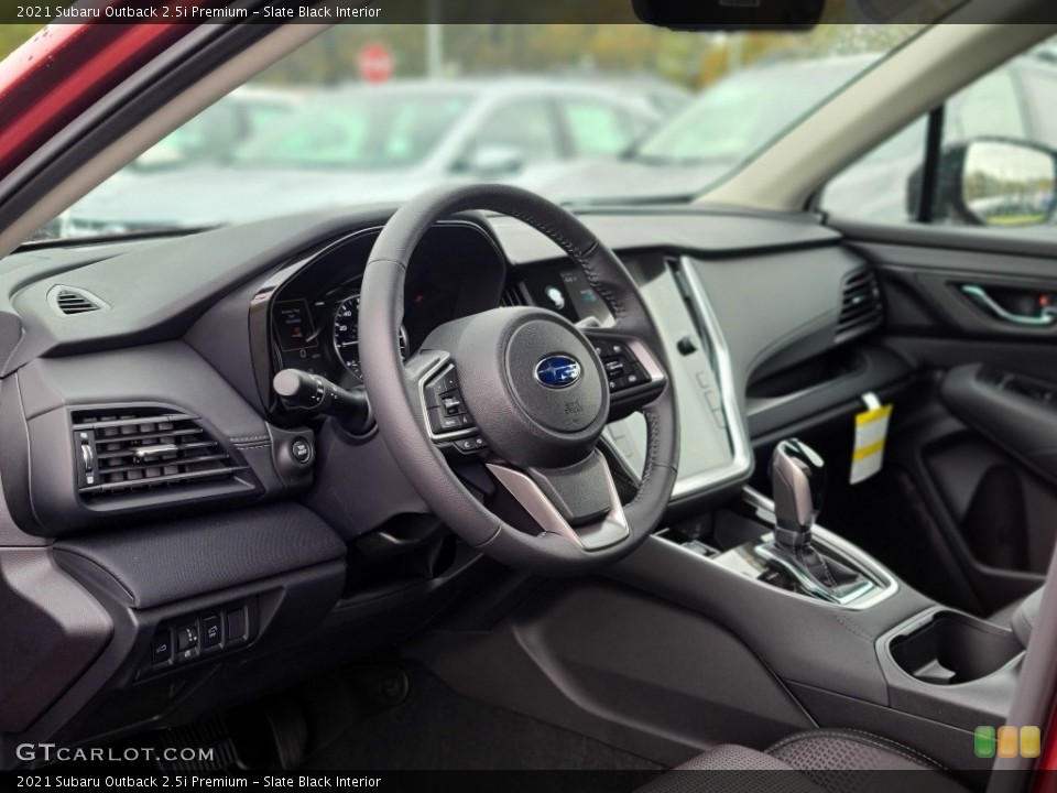 Slate Black Interior Photo for the 2021 Subaru Outback 2.5i Premium #140050618