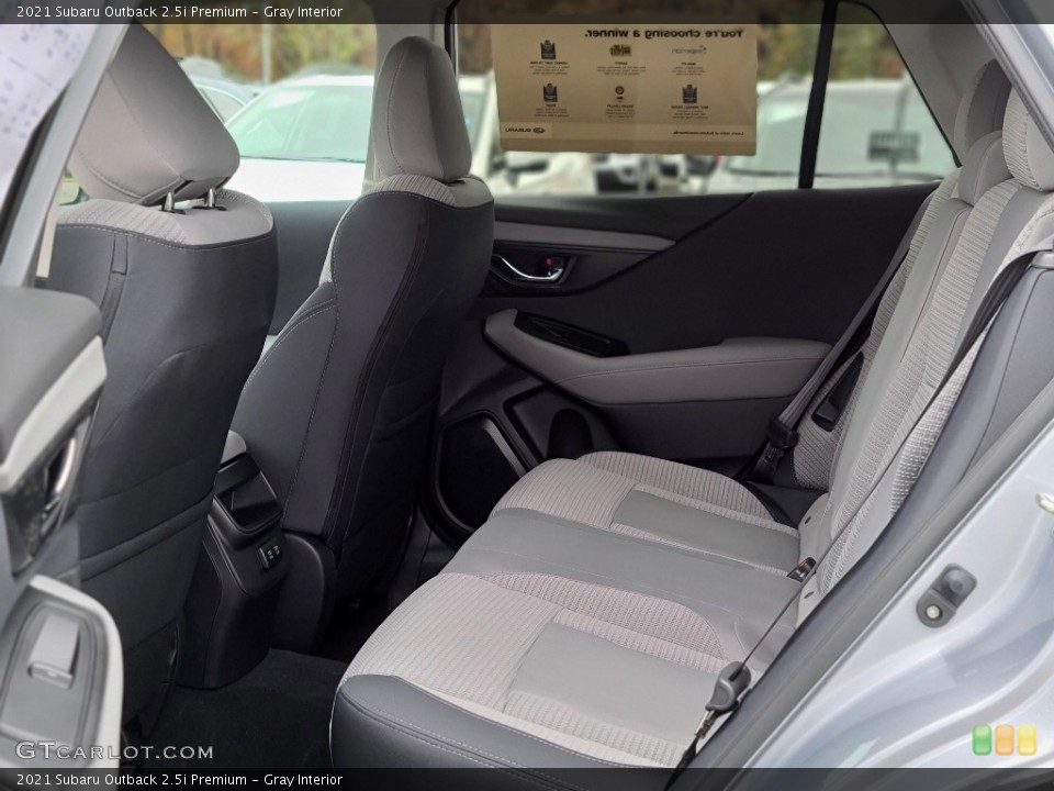 Gray Interior Rear Seat for the 2021 Subaru Outback 2.5i Premium #140052487