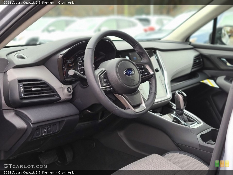 Gray Interior Dashboard for the 2021 Subaru Outback 2.5i Premium #140052598