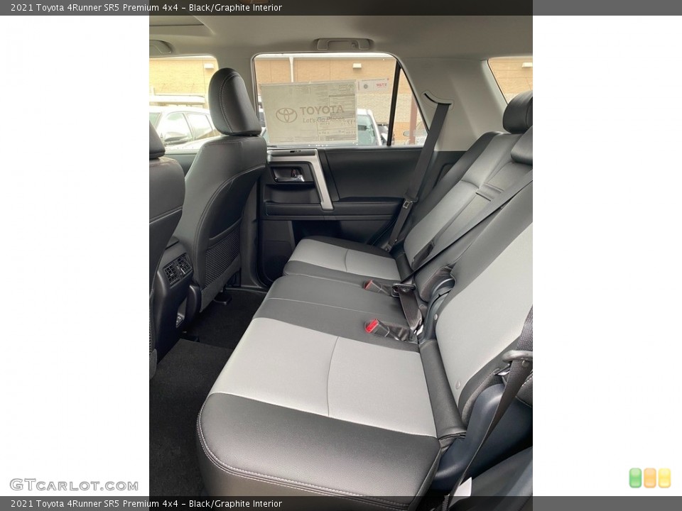 Black/Graphite Interior Rear Seat for the 2021 Toyota 4Runner SR5 Premium 4x4 #140053462