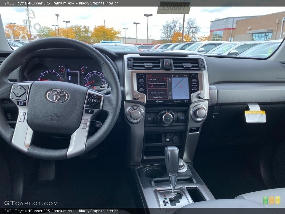 Black/Graphite Interior Dashboard for the 2021 Toyota 4Runner SR5 Premium 4x4 #140053492