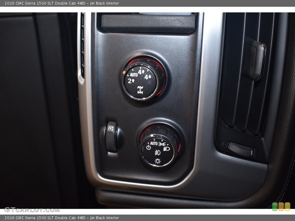Jet Black Interior Controls for the 2016 GMC Sierra 1500 SLT Double Cab 4WD #140056015