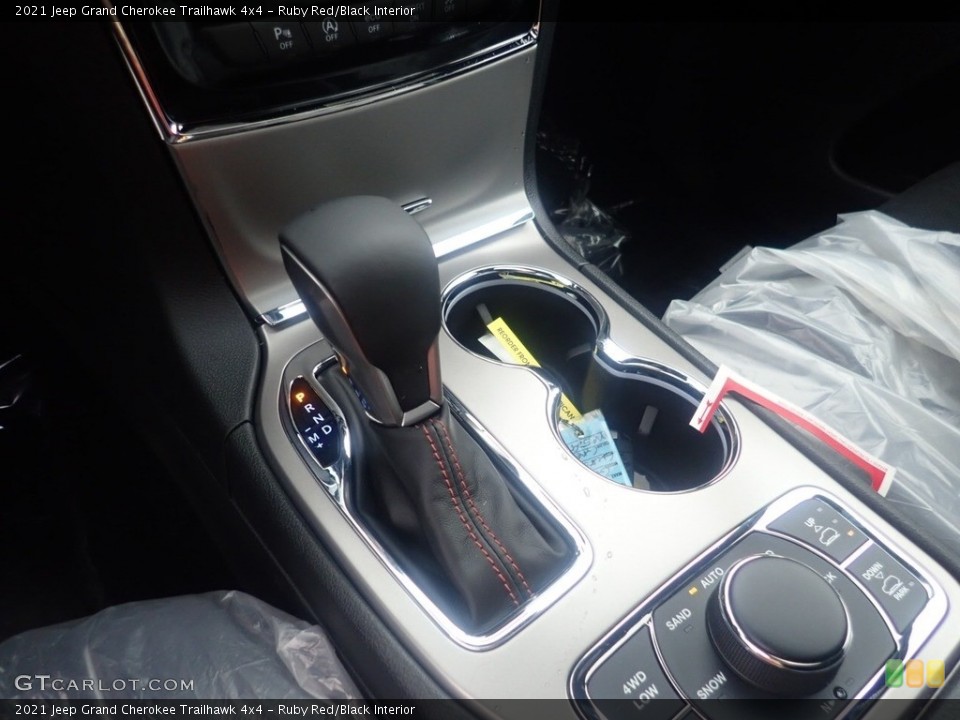 Ruby Red/Black Interior Transmission for the 2021 Jeep Grand Cherokee Trailhawk 4x4 #140056483