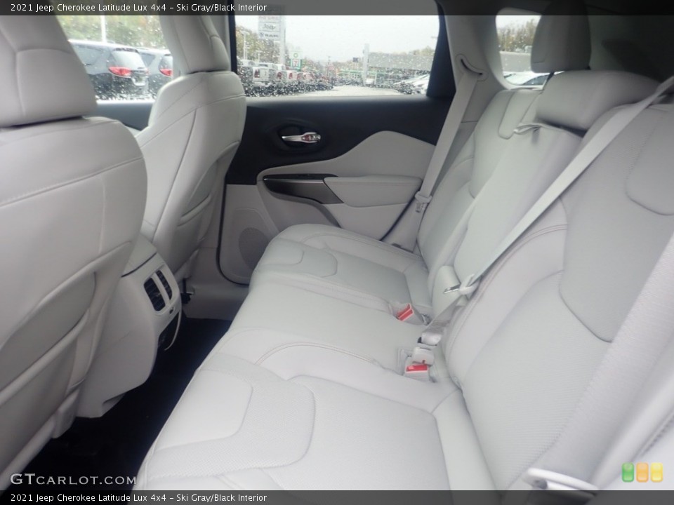 Ski Gray/Black Interior Rear Seat for the 2021 Jeep Cherokee Latitude Lux 4x4 #140059945