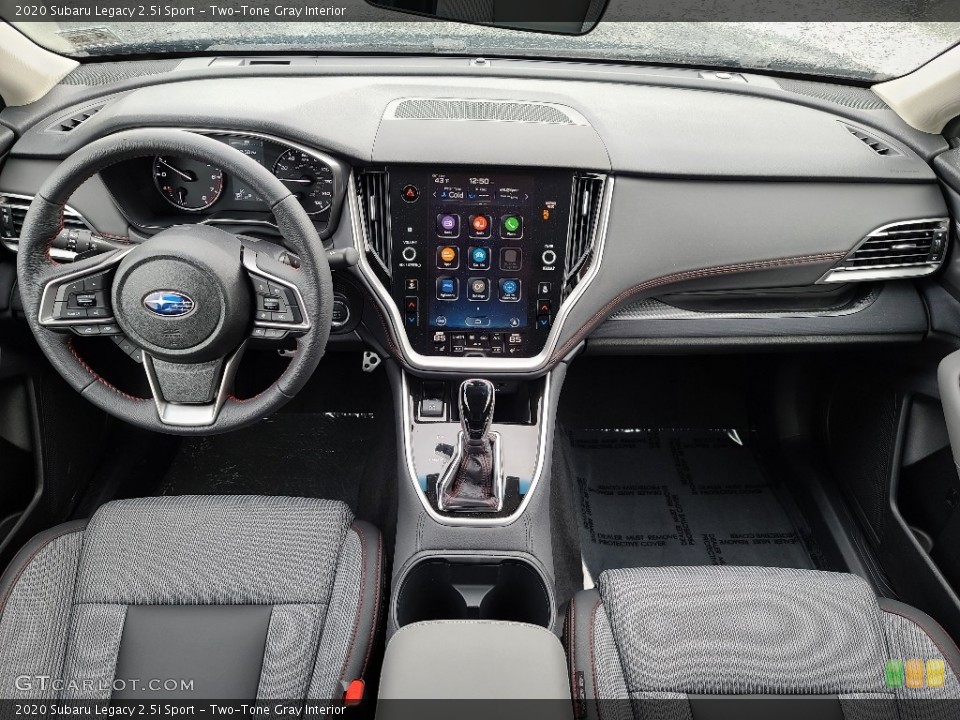 Two-Tone Gray Interior Dashboard for the 2020 Subaru Legacy 2.5i Sport #140060806
