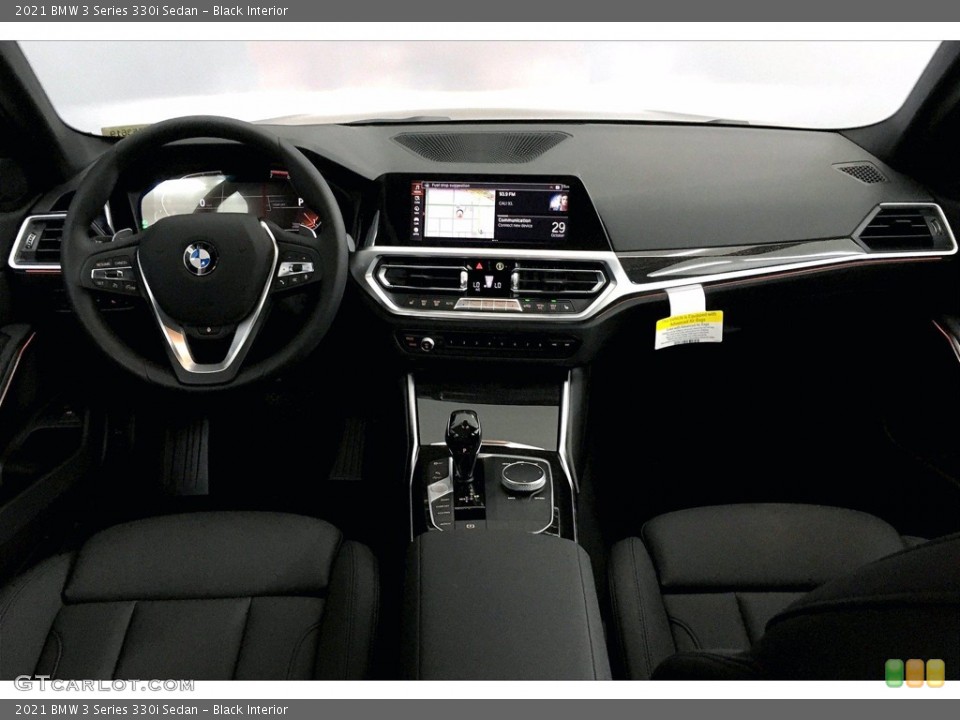 Black Interior Dashboard for the 2021 BMW 3 Series 330i Sedan #140064884
