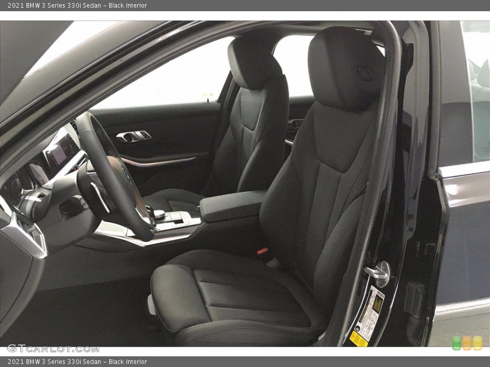 Black Interior Front Seat for the 2021 BMW 3 Series 330i Sedan #140064998