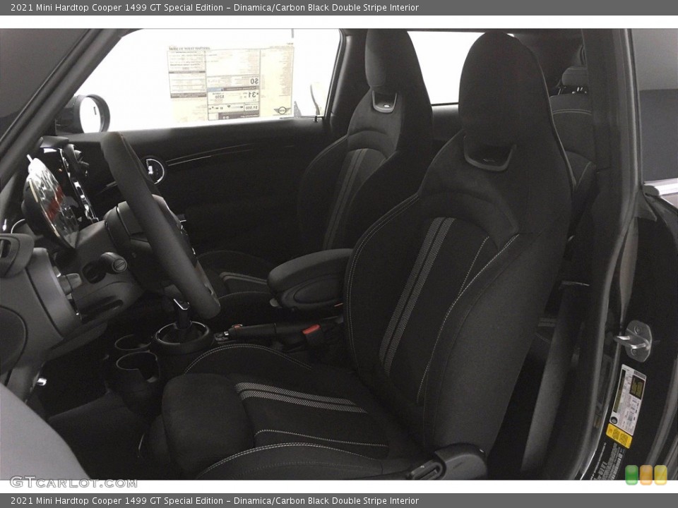 Dinamica/Carbon Black Double Stripe Interior Front Seat for the 2021 Mini Hardtop Cooper 1499 GT Special Edition #140066504