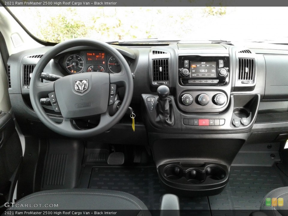 Black Interior Dashboard for the 2021 Ram ProMaster 2500 High Roof Cargo Van #140066807