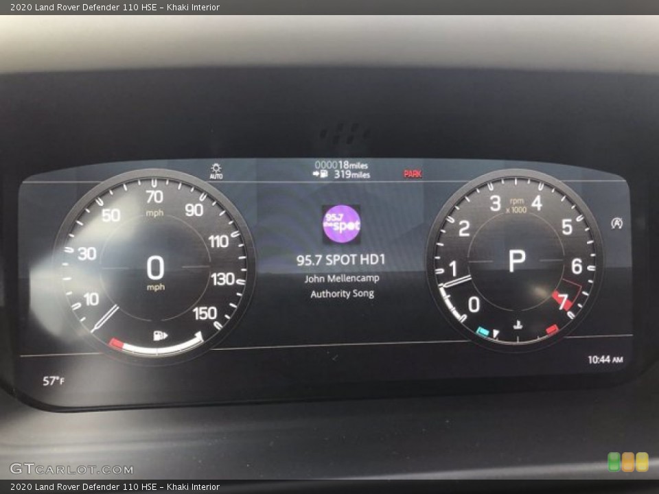 Khaki Interior Gauges for the 2020 Land Rover Defender 110 HSE #140066954