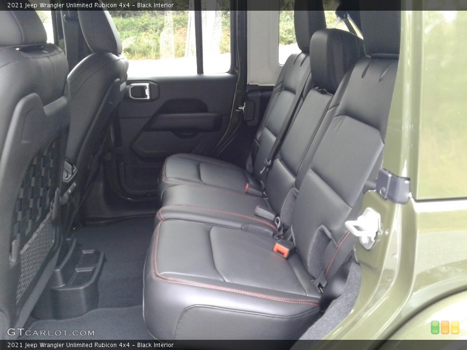 Black Interior Rear Seat for the 2021 Jeep Wrangler Unlimited Rubicon 4x4 #140067494