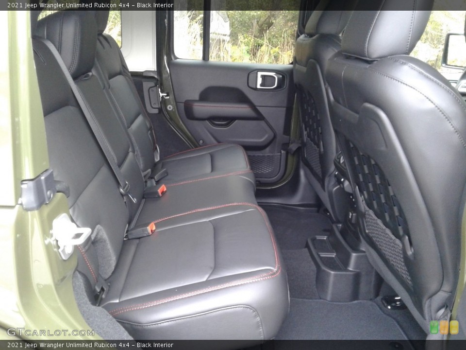 Black Interior Rear Seat for the 2021 Jeep Wrangler Unlimited Rubicon 4x4 #140067575