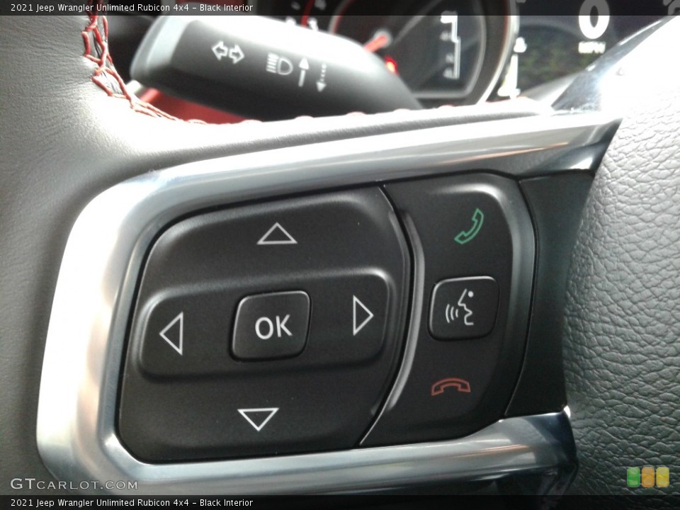 Black Interior Steering Wheel for the 2021 Jeep Wrangler Unlimited Rubicon 4x4 #140067647