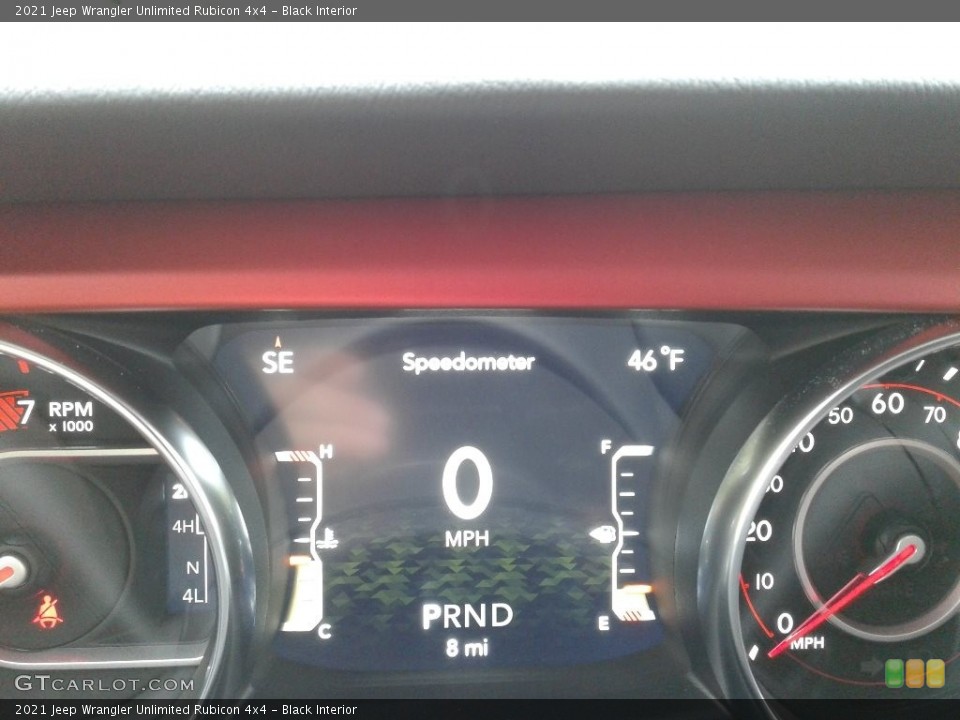 Black Interior Gauges for the 2021 Jeep Wrangler Unlimited Rubicon 4x4 #140067696