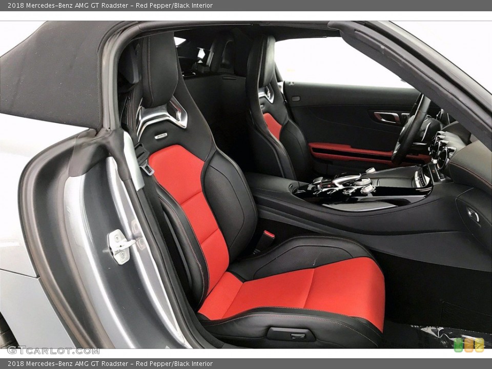 Red Pepper/Black Interior Front Seat for the 2018 Mercedes-Benz AMG GT Roadster #140068529