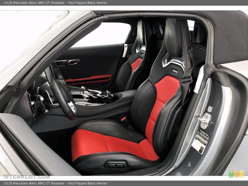 Red Pepper/Black Interior Front Seat for the 2018 Mercedes-Benz AMG GT Roadster #140068754