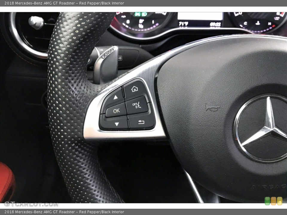 Red Pepper/Black Interior Steering Wheel for the 2018 Mercedes-Benz AMG GT Roadster #140068772