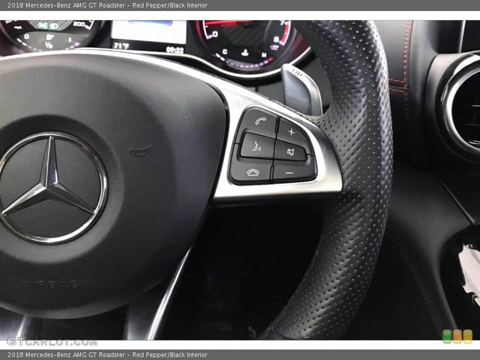 Red Pepper/Black Interior Steering Wheel for the 2018 Mercedes-Benz AMG GT Roadster #140068790