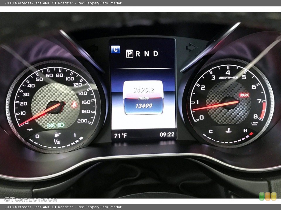 Red Pepper/Black Interior Gauges for the 2018 Mercedes-Benz AMG GT Roadster #140068808
