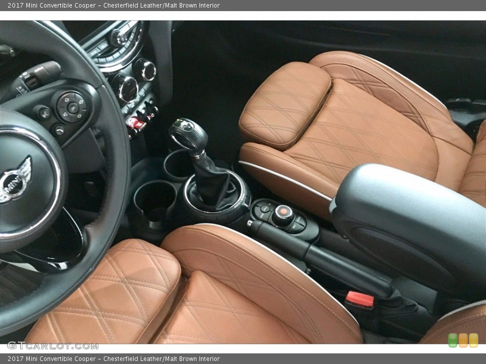Chesterfield Leather/Malt Brown Interior Controls for the 2017 Mini Convertible Cooper #140069864
