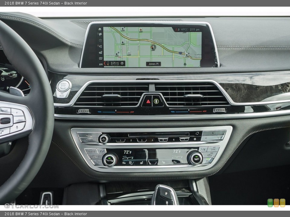 Black Interior Controls for the 2018 BMW 7 Series 740i Sedan #140071236