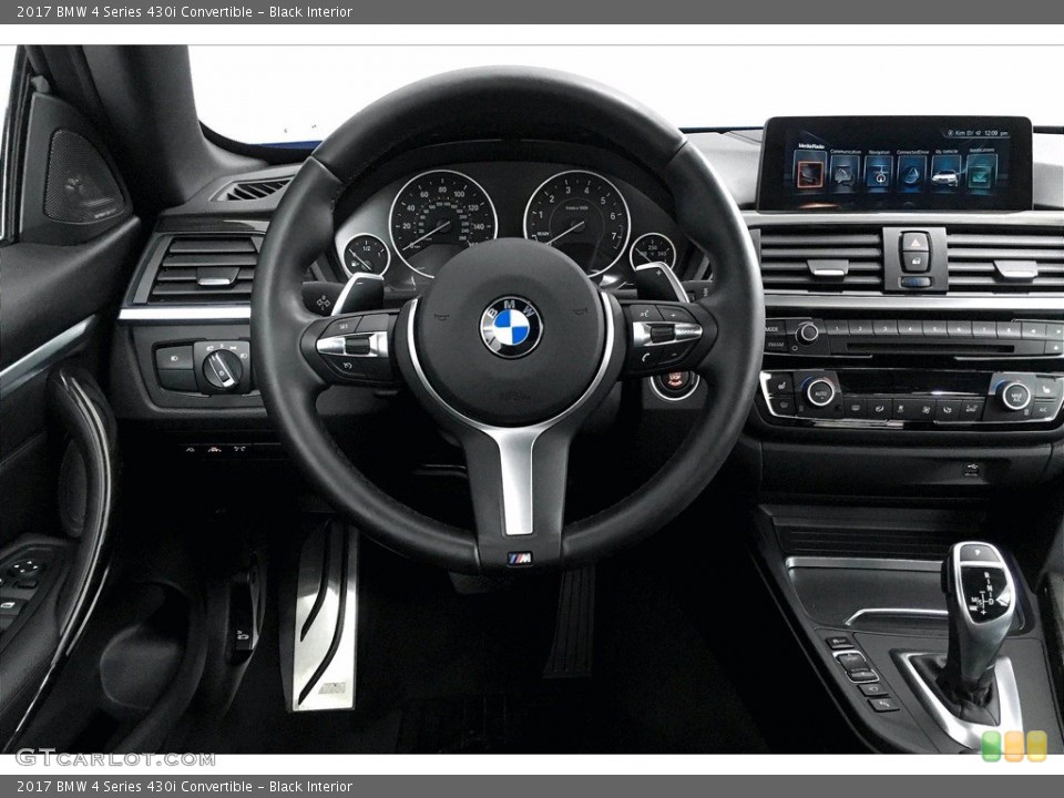 Black Interior Dashboard for the 2017 BMW 4 Series 430i Convertible #140073129