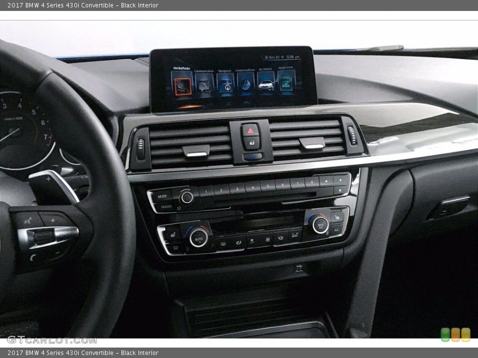 Black Interior Controls for the 2017 BMW 4 Series 430i Convertible #140073141