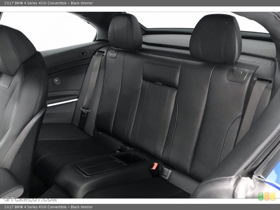 Black Interior Rear Seat for the 2017 BMW 4 Series 430i Convertible #140073576